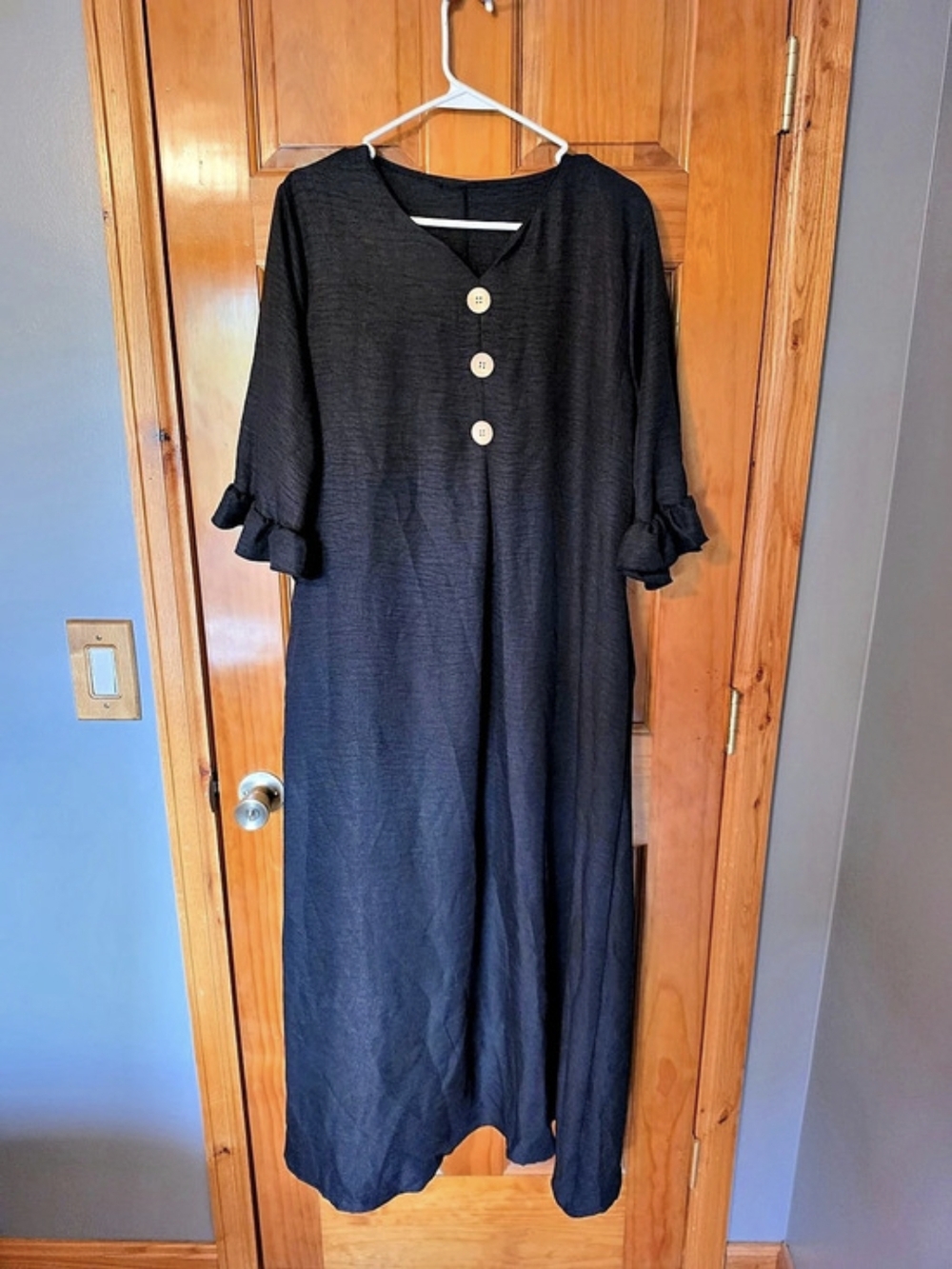 Black Maxi Dress Size Large Like New
